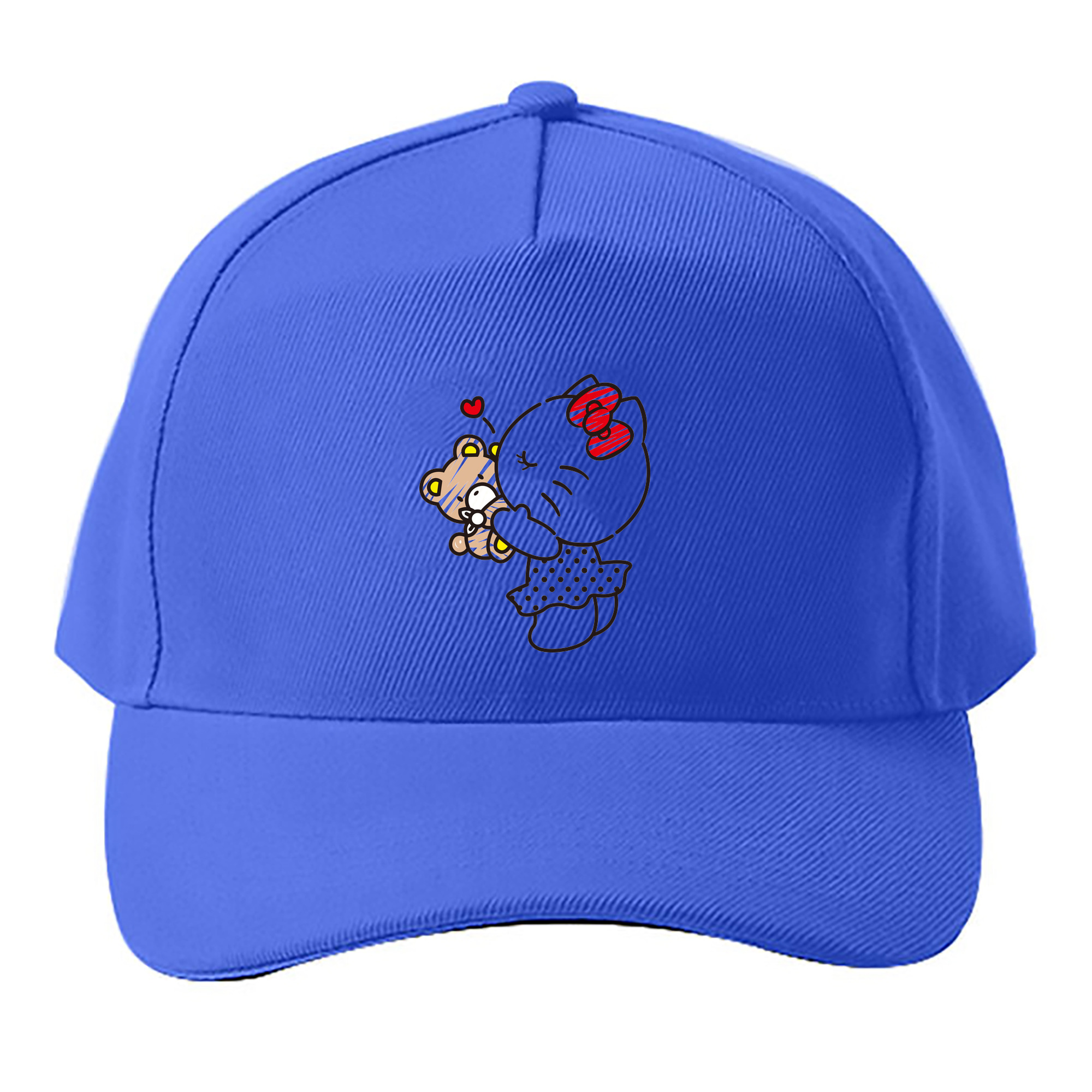 （画像用） Hello Kitty ハローキティ ベースボールキャップ 綿100％ 男女兼用 帽子 スポーツ